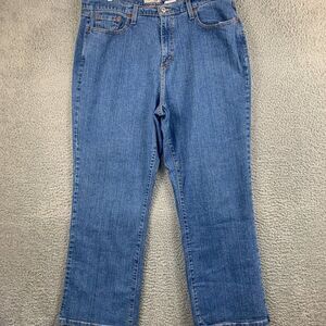 Levis 550 Jeans Womens 20 Short Blue Relaxed Bootcut Denim Western Stretch 36x29
